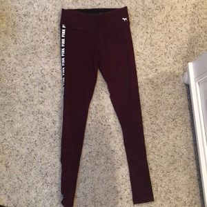Maroon PINK Leggings